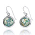 Classic Round Roman Glass Earrings